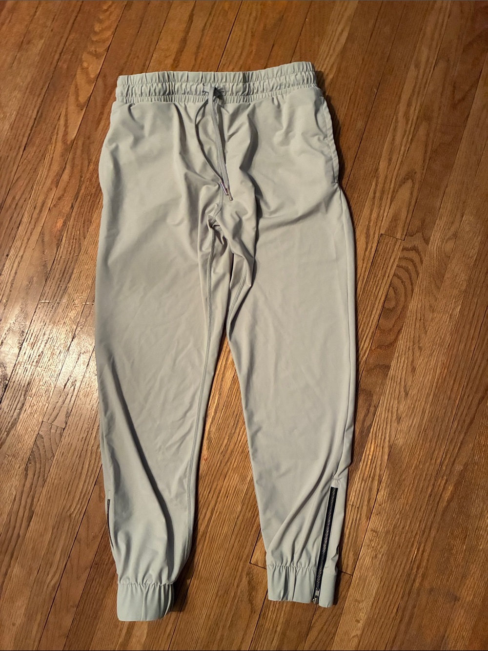 ZYIA Light Green Jogger Track Pants with Ankle Zips